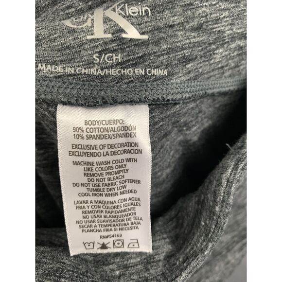 Calvin Klein Performance NYC Leggings Womens size small Gray Spellout Athletic - Picture 5 of 5